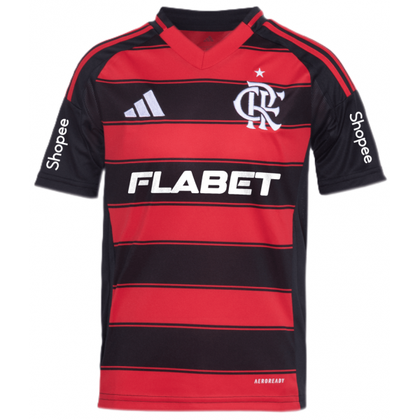 Camisa I Flamengo 2025 Adidas oficial com patrocinio