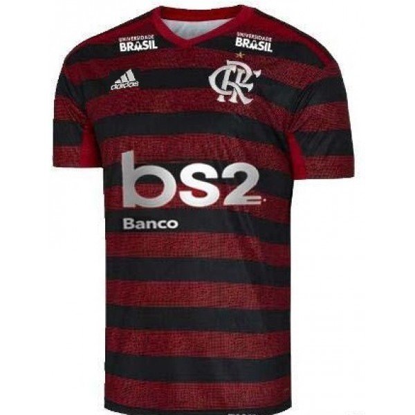 Camisa oficial Adidas Flamengo 2019 I jogador com patrocinio