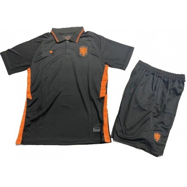 Kit infantil seleção da Holanda 2020 2021 II Away  Jogador