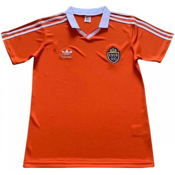 Camisa I Seleção da Holanda 1988 Retro Adidas centenário
