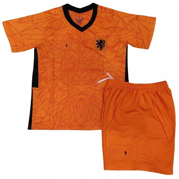 Kit infantil seleção da Holanda 2020 2021 I Home Jogador