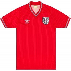 Camisa II Seleção da Inglaterra 1984 Umbro retro 