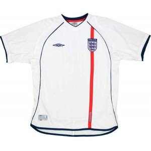 Camisa retro Umbro seleção da Inglaterra 2002 I jogador