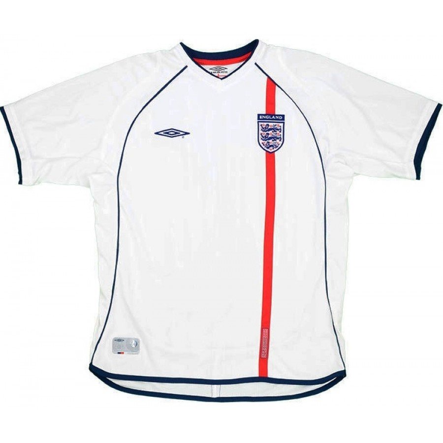 Klubai Store - Camisa retro Umbro seleção da Inglaterra 2002 I jogador