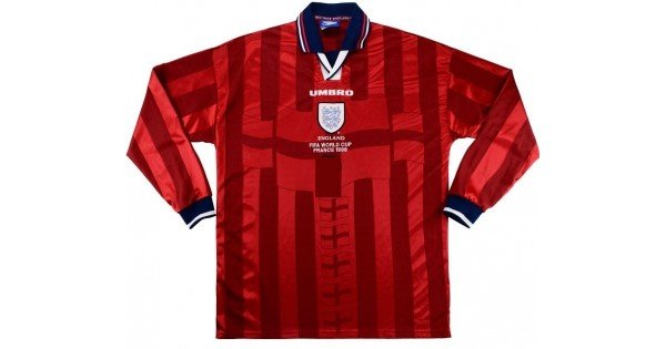 【特別セール品】 Klubai Store - Camisa retro Umbro seleção da Inglaterra 1998 ウェア