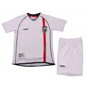 Kit infantil I Seleção da Inglaterra 2002 Umbro retro Kit infantil I Seleção da Inglaterra 2002 Umbro retro