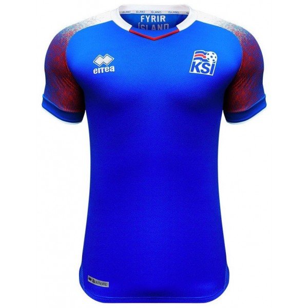 Camisa oficial Errea Seleção da Islandia 2018  I jogador
