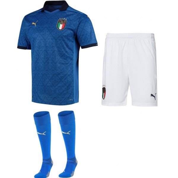 Kit adulto oficial Puma seleção da Itália 2020 2021 I jogador Kit adulto oficial Puma seleção da Itália 2020 2021 I jogador