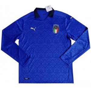 Camisa oficial Puma seleção da Itália 2020 2021 I jogador manga comprida 