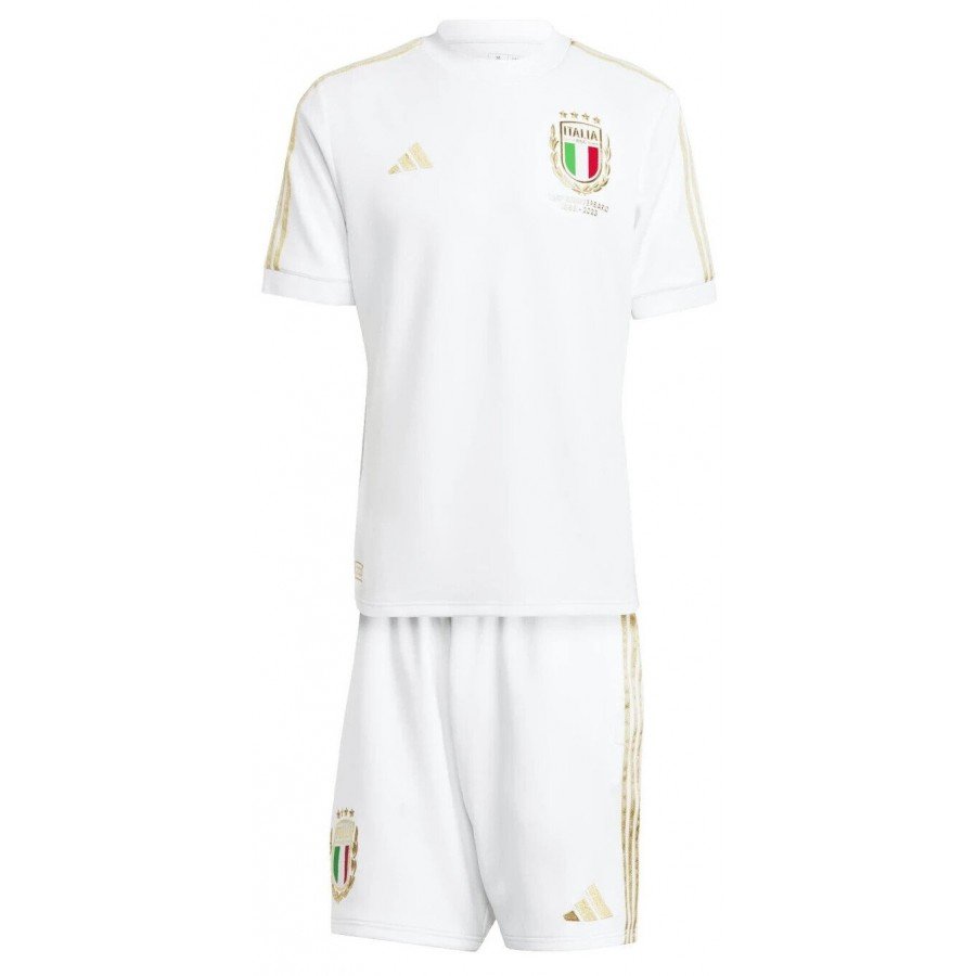 Kit infantil seleção da Italia 2023 2024 Adidas oficial 125 anos  Kit infantil seleção da Italia 2023 2024 Adidas oficial 125 anos