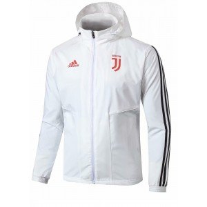 Jaqueta com capuz oficial Adidas Juventus 2019 2020 branca