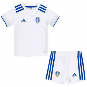 Kit infantil oficial Adidas Leeds United 2020 2021 I Jogador