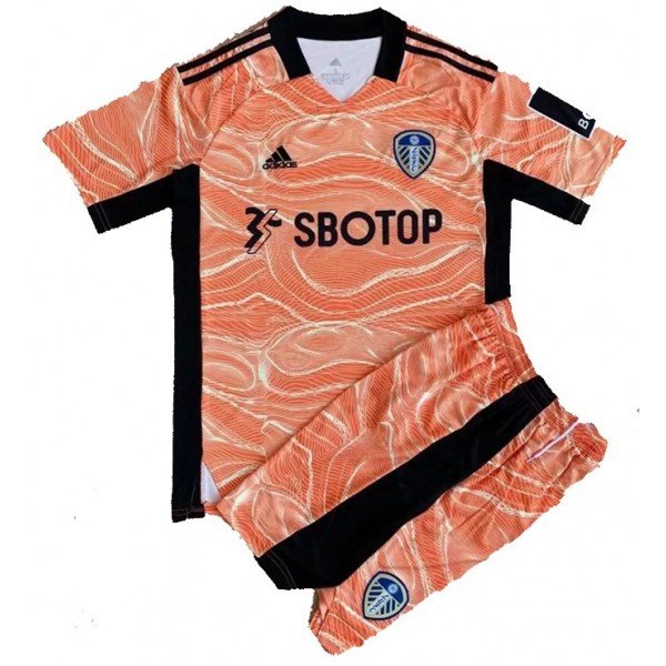 Kit infantil Goleiro I Leeds United 2021 2022 Adidas oficial