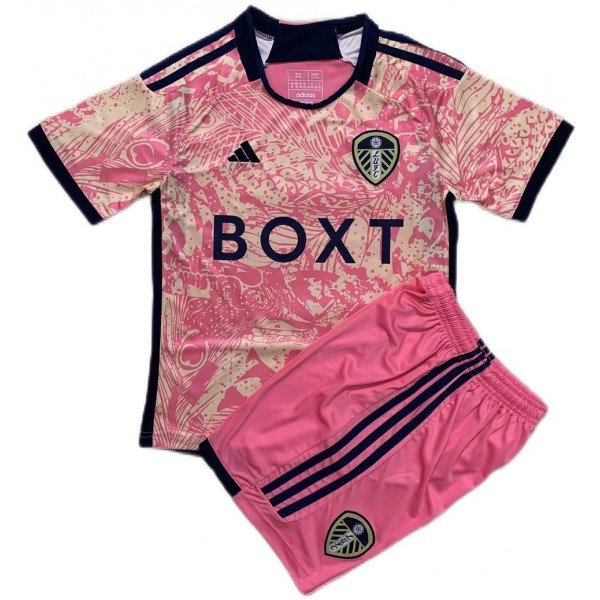 Kit infantil III Leeds United 2023 2024 Adidas oficial 