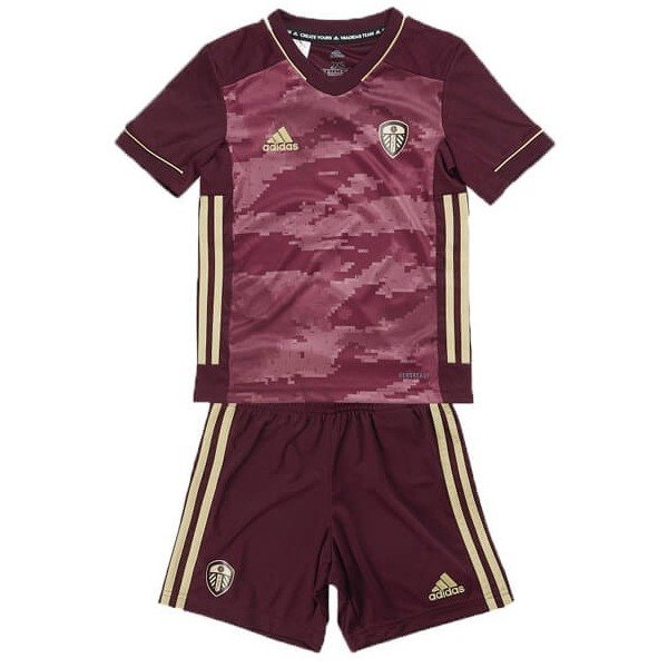Kit infantil oficial Adidas Leeds United 2020 2021 III Jogador