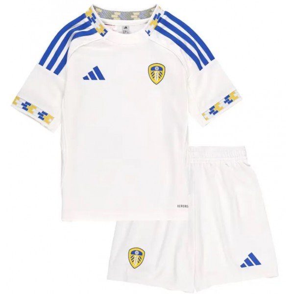 Kit infantil I Leeds United 2025 2026 Adidas oficial 