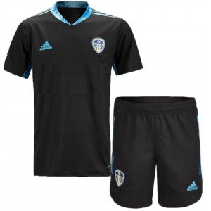 Kit infantil oficial Adidas Leeds United 2020 2021 I Goleiro