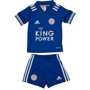 Kit infantil oficial Adidas Leicester 2020 2021 I jogador