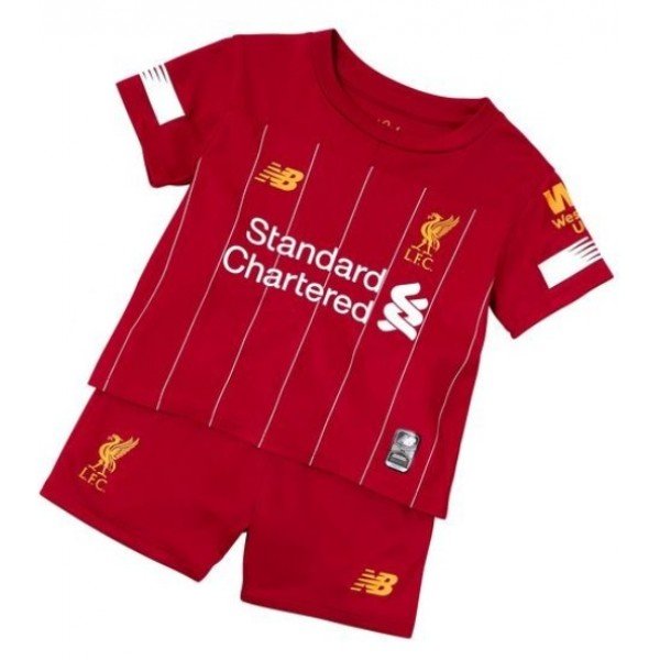Kit infantil oficial New Balance Liverpool 2019 2020 I jogador