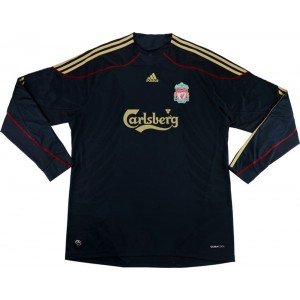 Camisa II Liverpool 2009 2010 Adidas retro manga comprida