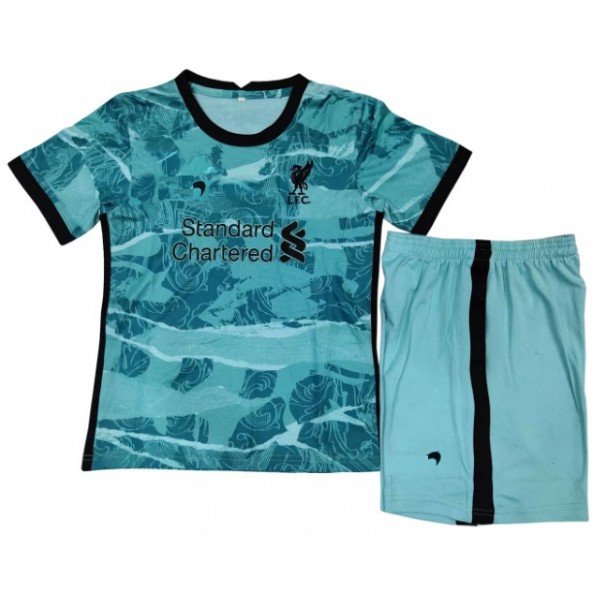 Kit infantil Liverpool 2020 2021 II Away jogador