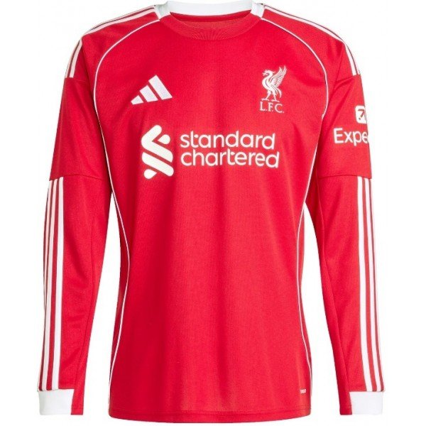 Camisa I Liverpool 2025 2026 Adidas oficial manga comprida