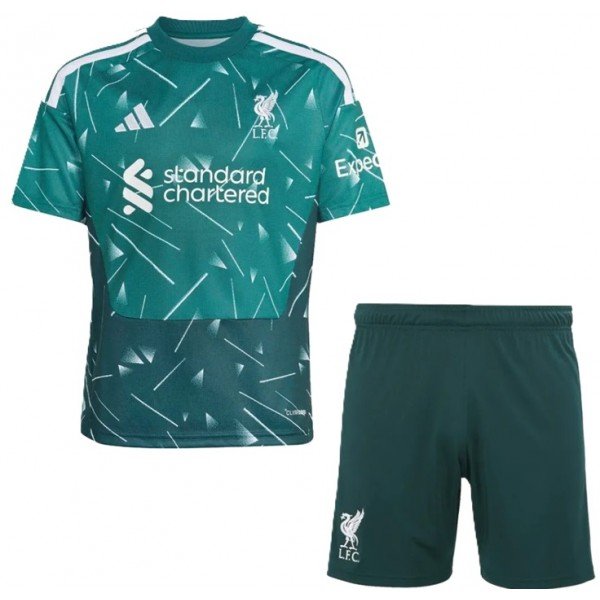 Kit infantil Goleiro I Liverpool 2026 2027 Adidas oficial 