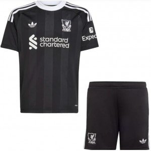 Kit infantil Goleiro IV Liverpool 2025 2026 Adidas oficial