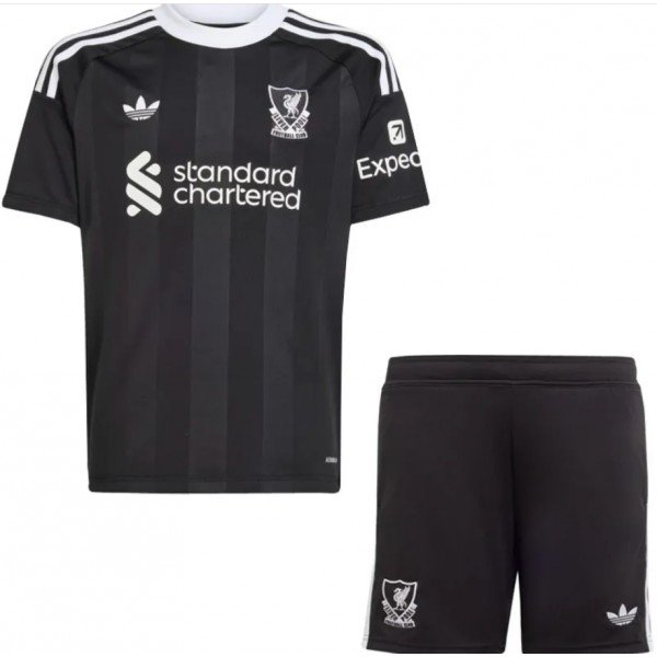 Kit infantil Goleiro IV Liverpool 2025 2026 Adidas oficial