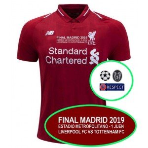 Camisa oficial New Balance Liverpool 2018 2019 Final Madrid
