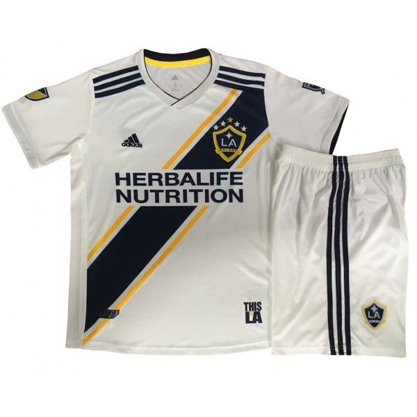 Kit infantil oficial Adidas Los Angeles Galaxy 2019 I jogador