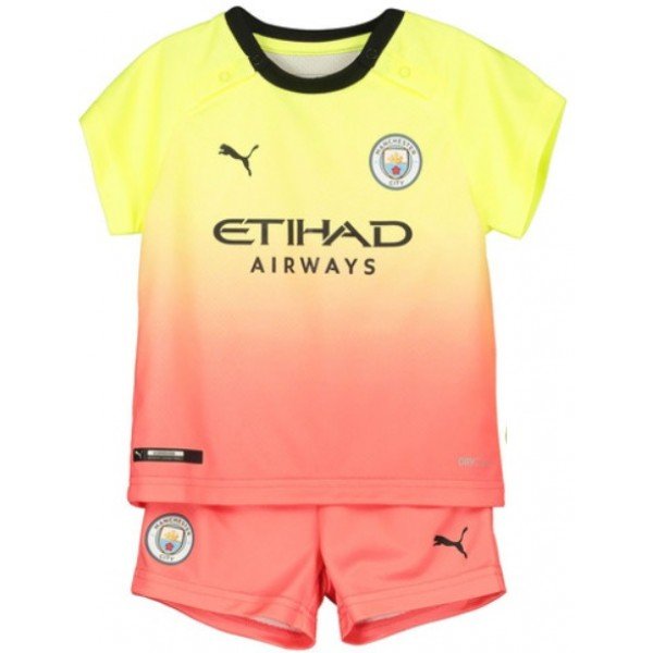 Kit infantil oficial Puma Manchester City 2019 2020 III jogador 