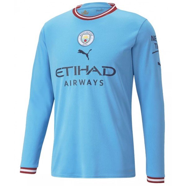 Camisa I Manchester City 2022 2023 Puma oficial manga comprida