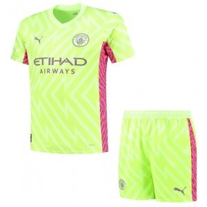 Kit infantil Goleiro III Manchester City 2023 2024 Puma oficial