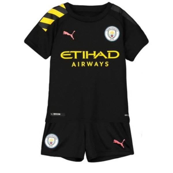 Kit infantil oficial Puma Manchester City 2019 2020 II jogador 