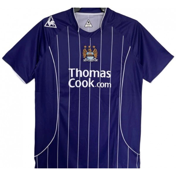 Camisa II Manchester City 2007 2008 Le Coq Sportif retro 