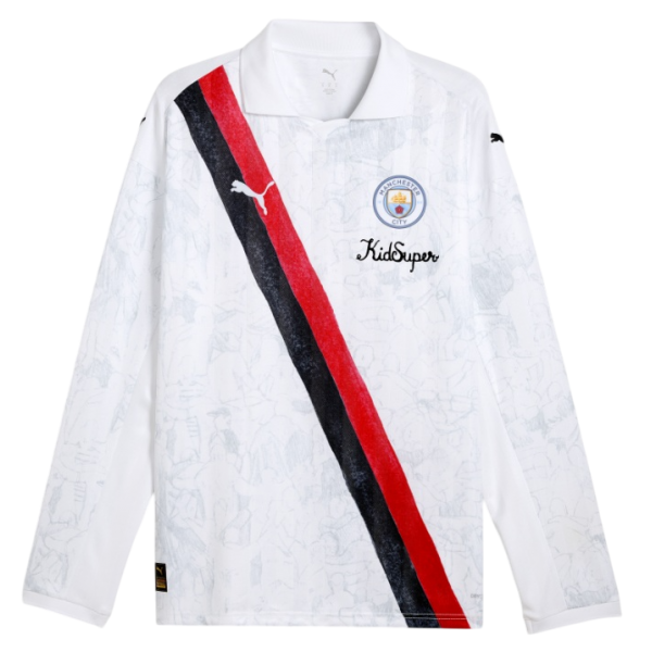 Camisa Manchester City 2025 2026 Puma oficial Kidsuper Manga Comprida