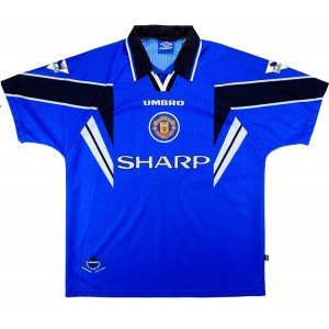Camisa retro Umbro Manchester United 1996 1997 II jogador