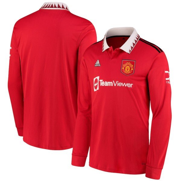 Camisa I Manchester United 2022 2023 Adidas oficial manga comprida