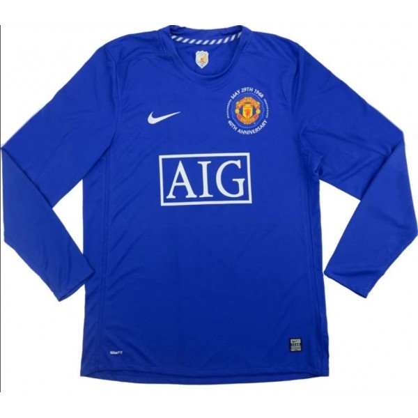 Camisa III Manchester United 2008 2009 Retro Third manga comprida