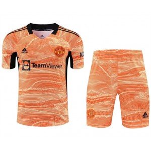 Kit infantil Goleiro IV Manchester United 2021 2022 Adidas oficial