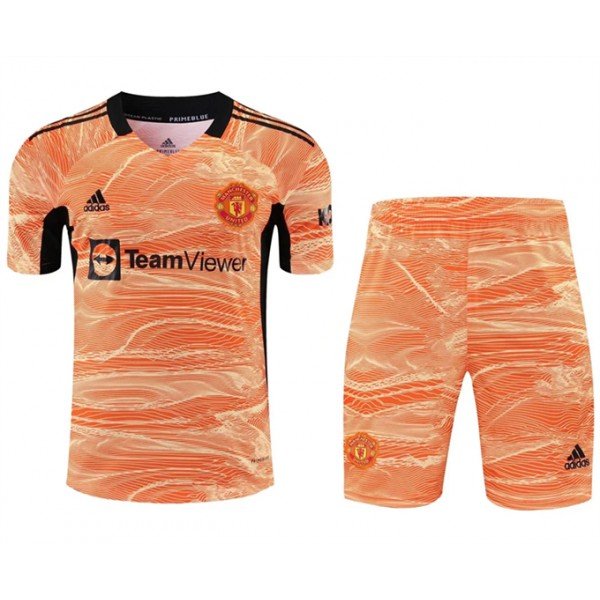 Kit infantil Goleiro IV Manchester United 2021 2022 Adidas oficial