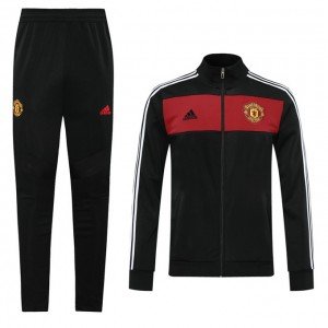 Kit treinamento oficial Adidas Manchester United 2020 2021 preto