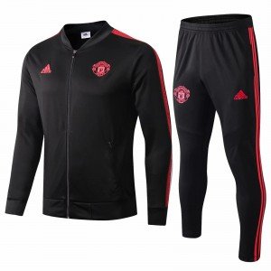 Kit treinamento oficial Adidas Manchester United 2019 2020 preto