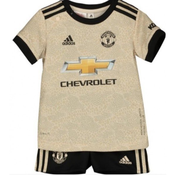 Kit infantil oficial Adidas Manchester United 2019 2020 II jogador