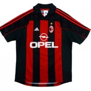 Camisa retro Adidas Milan 2000 2001 I jogador