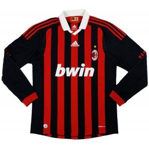 Camisa retro Adidas Milan 2009 2010 I jogador manga comprida