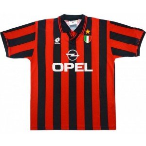 Camisa retro Lotto Milan 1996 1997 I jogador