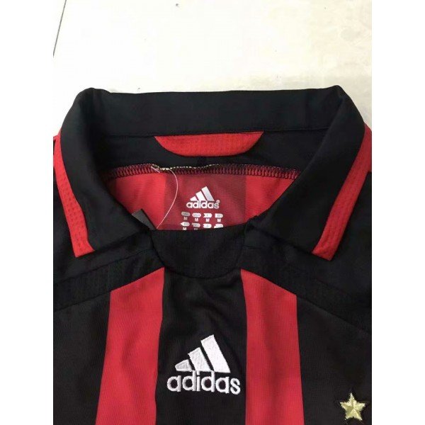 Camisa retro Adidas Milan 2006 2007 I jogador manga comprida