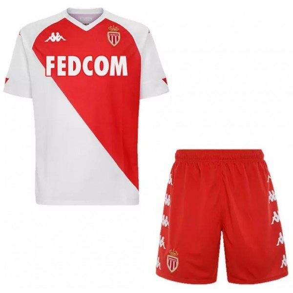 Kit infantil oficial Kappa Monaco 2020 2021 I Jogador